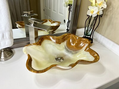 ** Stone Sink / Onyx Sink / Bathroom Sink / Onyx Bowl / Basin Sink / Vessel Sink