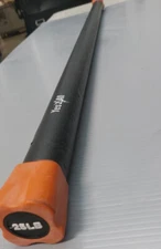 (1|2 Pack) Yes4All Total Body Weighted Workout Bar, for Exercise, Yoga - 25lbs