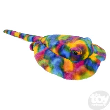   Adventure Planet 44" Rainbow Splatter Stingray Stuffed Animal