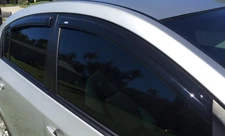 AVS Smoke Rain Guards Vent Visors 3M Tape-On for 2007-2012 Nissan Sentra Sedan