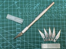 Pen Knife A4 Cutting Board Mat +5 Blades Exacto Hobby Craft Tools Compact Office