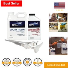 Marine Grade Epoxy Resin Kit - Quart Size, Fast Hardener for Boat Building