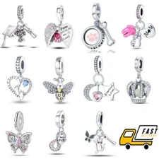 KUNSIR Optional 925 Sterling Silver DIY Charms Bead AAA CZ For Original Bracelet