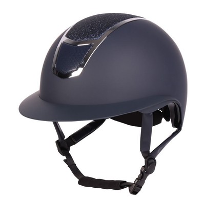 Harrys Horse Reithelm Mont Blanc sparkle navy-silber mit Glitzer