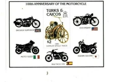 Turks and Caicos - 1985 - Motorcycles - Souvenir Sheet - MNH(Scott#694) 