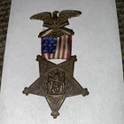 NUMBERED CIVIL WAR GAR VETERANS' MEMBERSHIP  MEDAL. NICE!