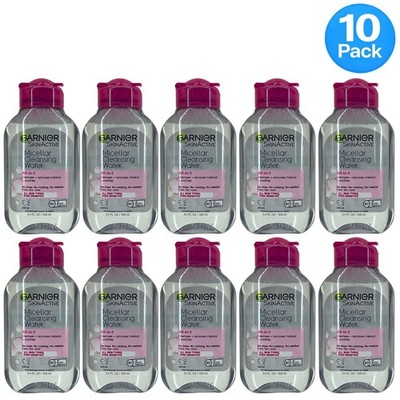 Garnier SkinActive Micellar Cleansing Water 3.4 Oz 10 Pack New