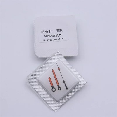 1 Set Orange Non Luminous Watch Hands 8.5x13x13 For NH35