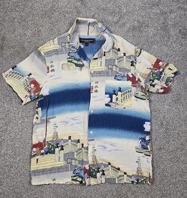 Vintage California Select Originals American Apparel Rayon Hikyaku Aloha Shirt S