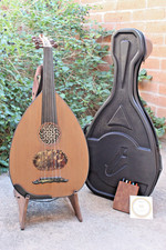 Arabic Oud Cocobolo Wood Classic Kamil Gul Tone Wood Instrument in Case, Turkish