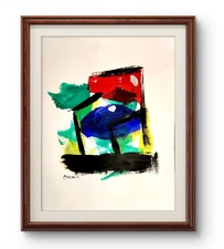 Original Art Essentials 6 14x11  Modern Expressionist Original Abstract Paper