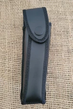 Sheaths Fits 5.5" Closed Folding Knives Black Leather And Nylon Construction