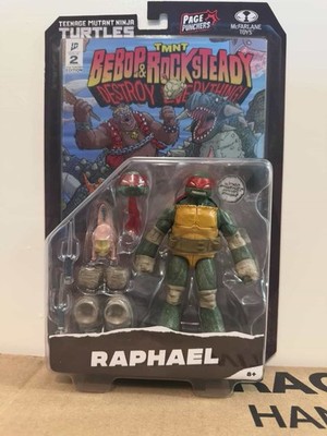 TMNT Raphael Page Punchers Figure w/ Comic McFarlane Toys New
