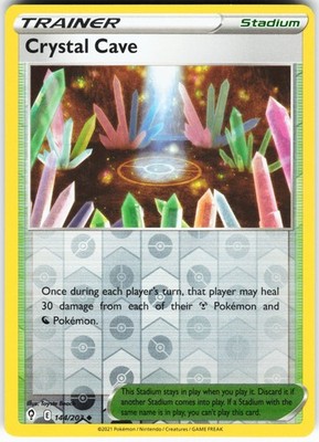 Crystal Cave 144/203 Pokemon SWSH07: Evolving Skies Reverse Holo Uncommon LP