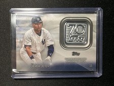 2021 Topps Derek Jeter #70LP-DJ 70th Anniversary Patch Yankees MLB Insert