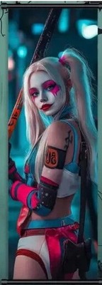 Harley Quinn HD Print Canvas Comic Poster  16 x 48 IN