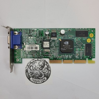 NVIDIA Vanta-16 Graphics Card 180-P0026-0000-B 16MB AGP VGA 238955-002