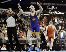 PARKER KECKEISEN SIGNED 8x10 PHOTO UNI PANTHERS WRESTLING AUTOGRAPH RARE COA