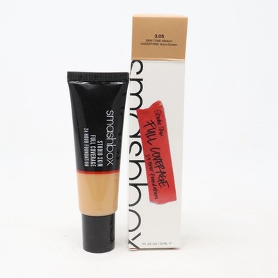 Smashbox Studio Skin Full Coverage 24 Hour Foundation 3.05 Medium New In Box