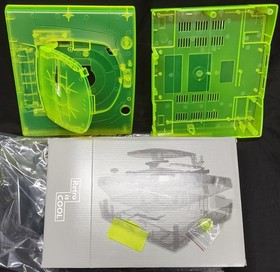 Sega SATURN console EXTREME GREEN translucent shell replacement NEW in BOX