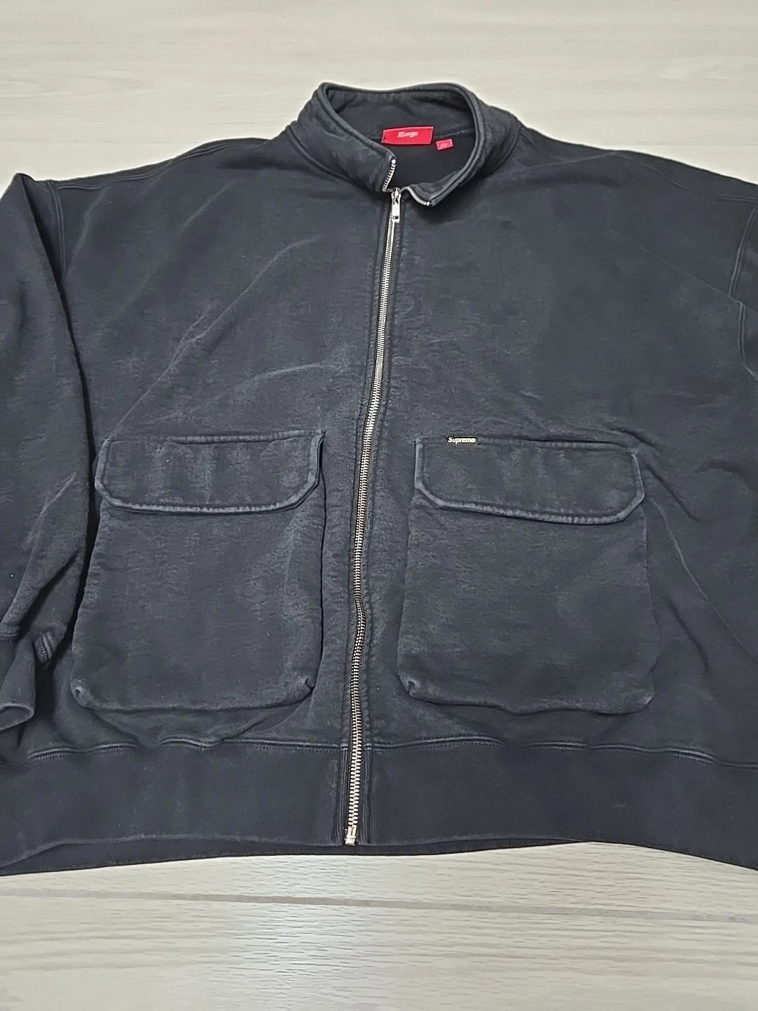 Sweat polaire Supreme Cargo Jacket XL poche fermeture éclair complète occasion XLarge