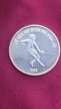 VIETNAM  Silver  100 Dong  1986  OLYMPIC  GAMES 1988