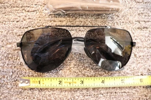 LUENX - Black Aviator Sunglasses - NEW