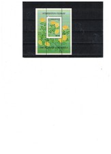 Usbekistan - Blume - Rose - Bl. 44 **