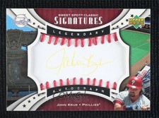 2007 Sweet Spot Classic Legendary Red Stitch Gold Ink 106/175 John Kruk Auto pu3