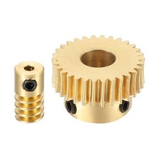 Worm Gear Set 0.5 Module 1:30 Reduction Rate(Gear-6mm Bore, Rod 2mm Bore)