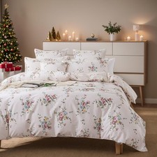 Duvet Cover Set Twin XL Pink Rose Floral Bedding Vintage College Dorm Bedding