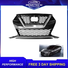 Front Bumper Grille W/ Chrome Trim Assembly For 2019 2020 2021 Nissan Maxima