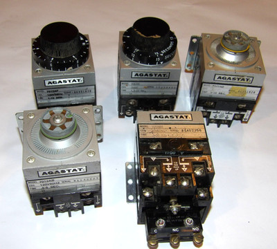 5 AGASTAT 7012 TIME DELAY RELAYS 7012AF/70120C/7022AD/7012ADT/7012AB UNTESTED!