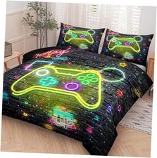 Gaming Bedding Sets - Twin Comforter Sets for Boys  Twin 5 pcs Gaming 5076