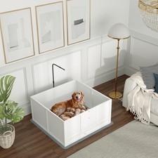 Whelping Box for Dogs with Pee Pad, Pet Playpen, 41" x 39"