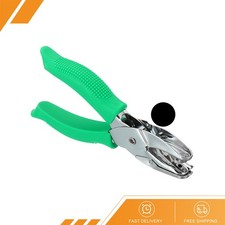 1PCS 1/8" Round Single Hole Punch Handheld Hole Puncher with Grip Green