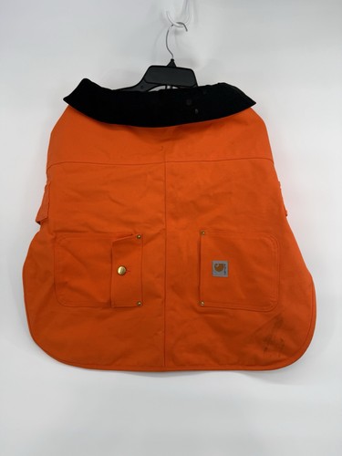 Carhartt Dog Vest XL Orange Firm Duck Insulated Chore Coat Quilted Lined PX0340