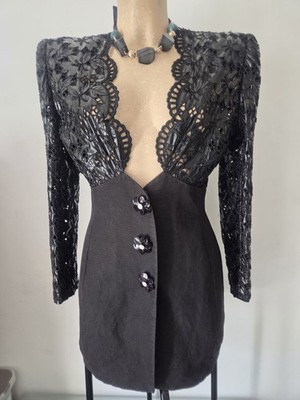 Vintage Blazer Kleid 80er/90er Jahre mit Schulter
