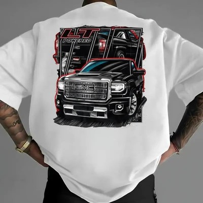 GMC LFT Powered Truck T-Shirt   Custom Pickup Graphic Tee for Lifted Truck Fans