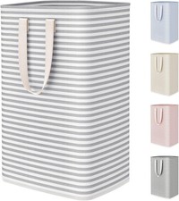 75L Large Collapsible Laundry Hamper, Tall Foldable Dirty Clothes Baskets