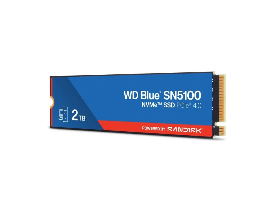 WD Blue SN5100 2TB NVMe SSD, PCIe Gen 4.0, up to 7,100 MB/s read speeds - Image 2 of 4