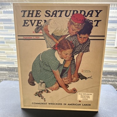 Parker Brothers- Saturday Evening Post- Sep. 1939-500 Pcs. ''Shooting Marbles''