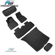 Fits 26 Tesla Model Y Juniper Front + Rear Storage + Floor + Trunk Mats TPE 6PCS