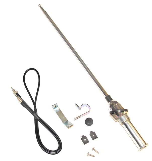 1963 CHEVROLET & GMC TRUCK RADIO ANTENNA TELESCOPIC MAST WITH CABLE NEW