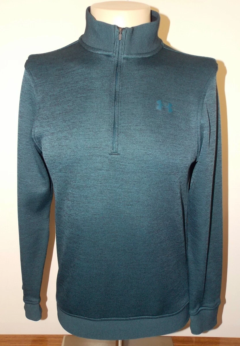 Mens Under Armour Storm SweaterFleece Zip Pullover Small Blue 1281267
