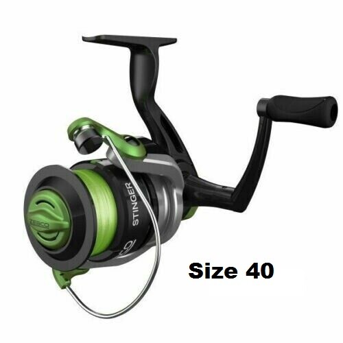 Zebco Fishing Stinger Size 40 Spinning Reel 4.3:1 Pre-Spoole