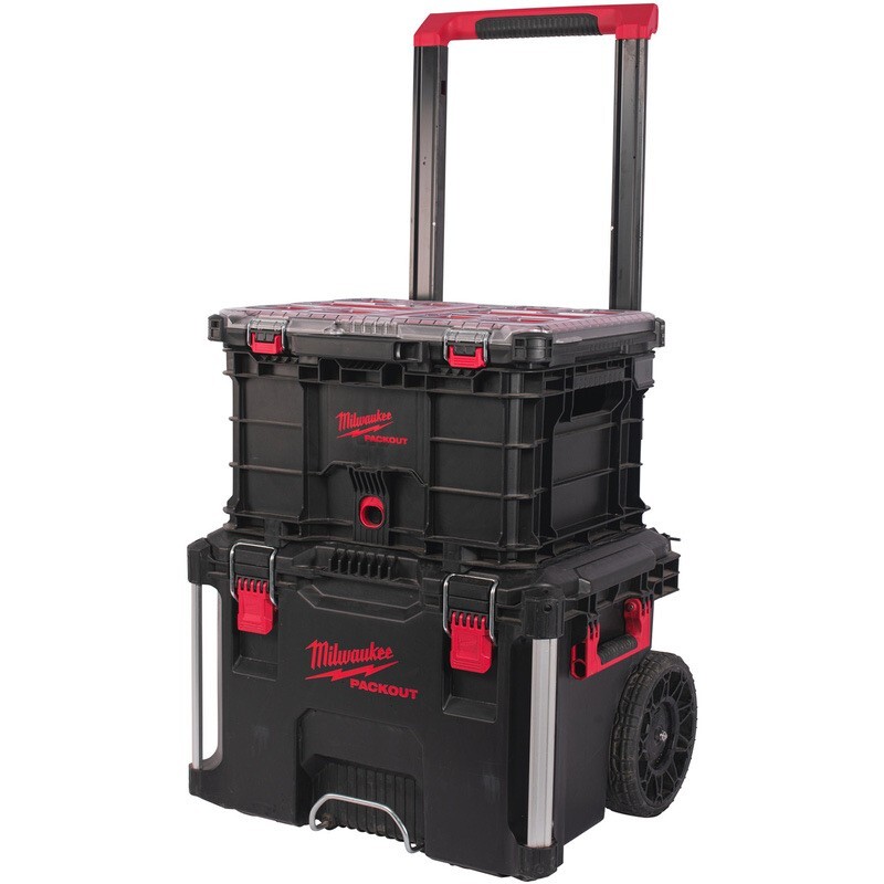 Milwaukee PACKOUT Tool Box Set Compact Large XL Rolling Tools Storage ...