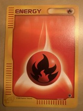 Fire Energy 161/165 Aquapolis Pokemon Card TCG - LP