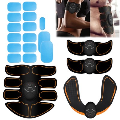 EMS Abdominal Hip Muscle Train Slim Simulator Training Buttocks Battery Gel Pad