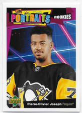2020-21 Upper Deck UD Portraits #P69 Pierre-Olivier Joseph - Pittsburgh Penguins